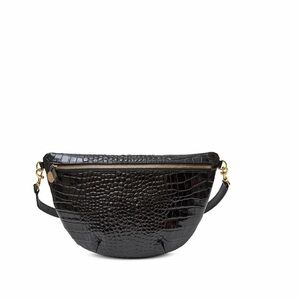 Clare V. Grande Small Croco Embossed Leather Fanny Pack